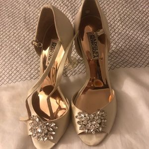 Badgley Mischka jeweled heels